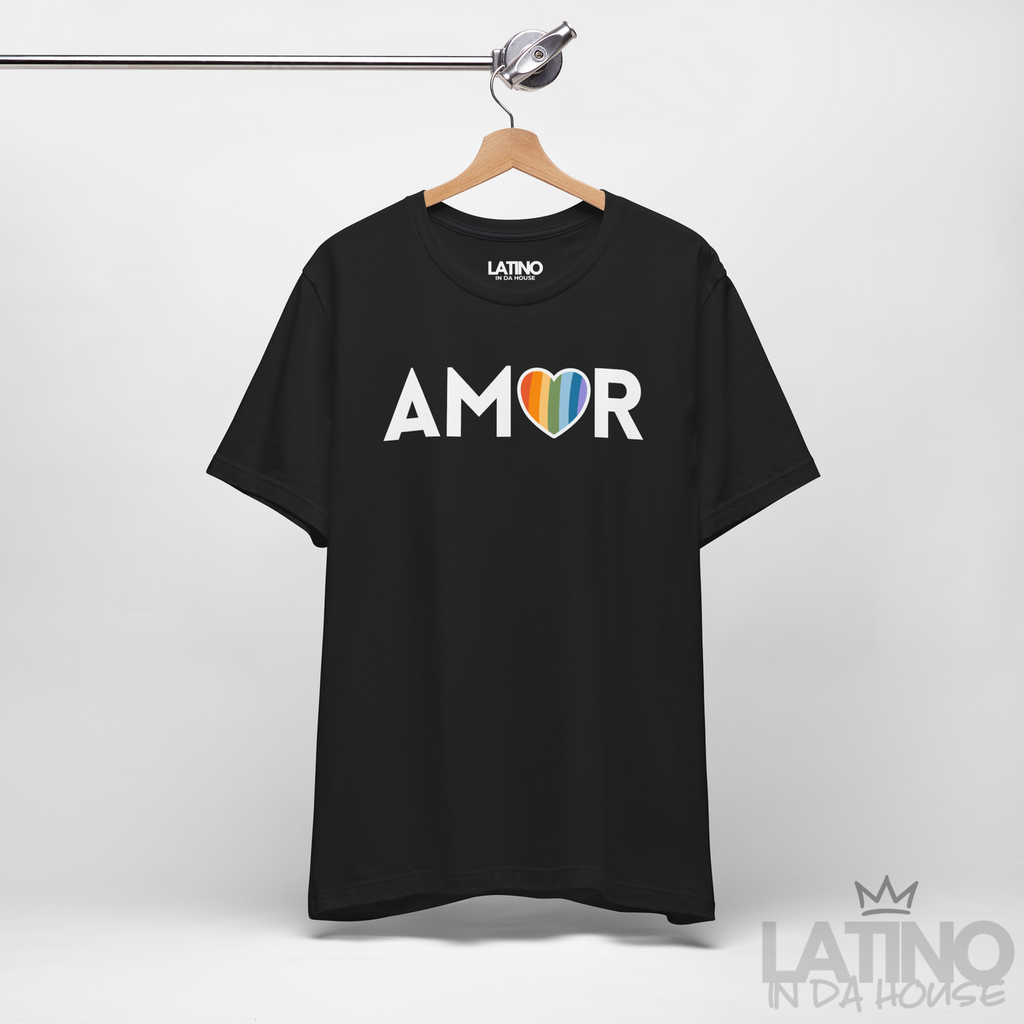 “AMOR” Pride Heart T-Shirt | LGBTQ+ Tee