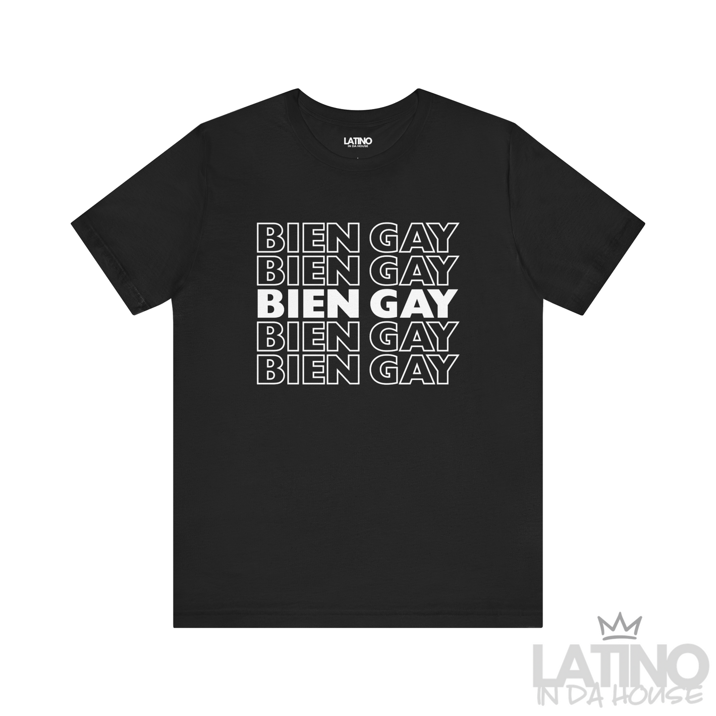 “BIEN GAY” Repetition T-Shirt | Latino Pride