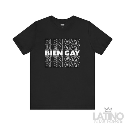 “BIEN GAY” Repetition T-Shirt | Latino Pride