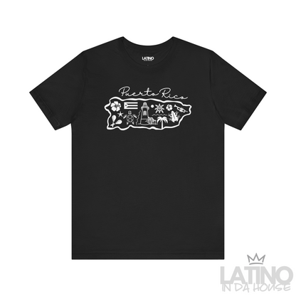 “Puerto Rico” Map T-Shirt | Boricua Tee