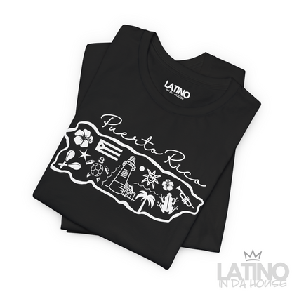 “Puerto Rico” Map T-Shirt | Boricua Tee