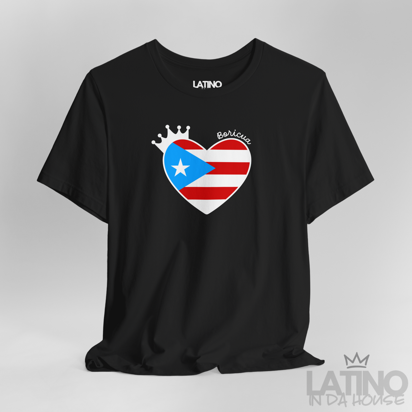“BORICUA” HEART CROWN T-SHIRT