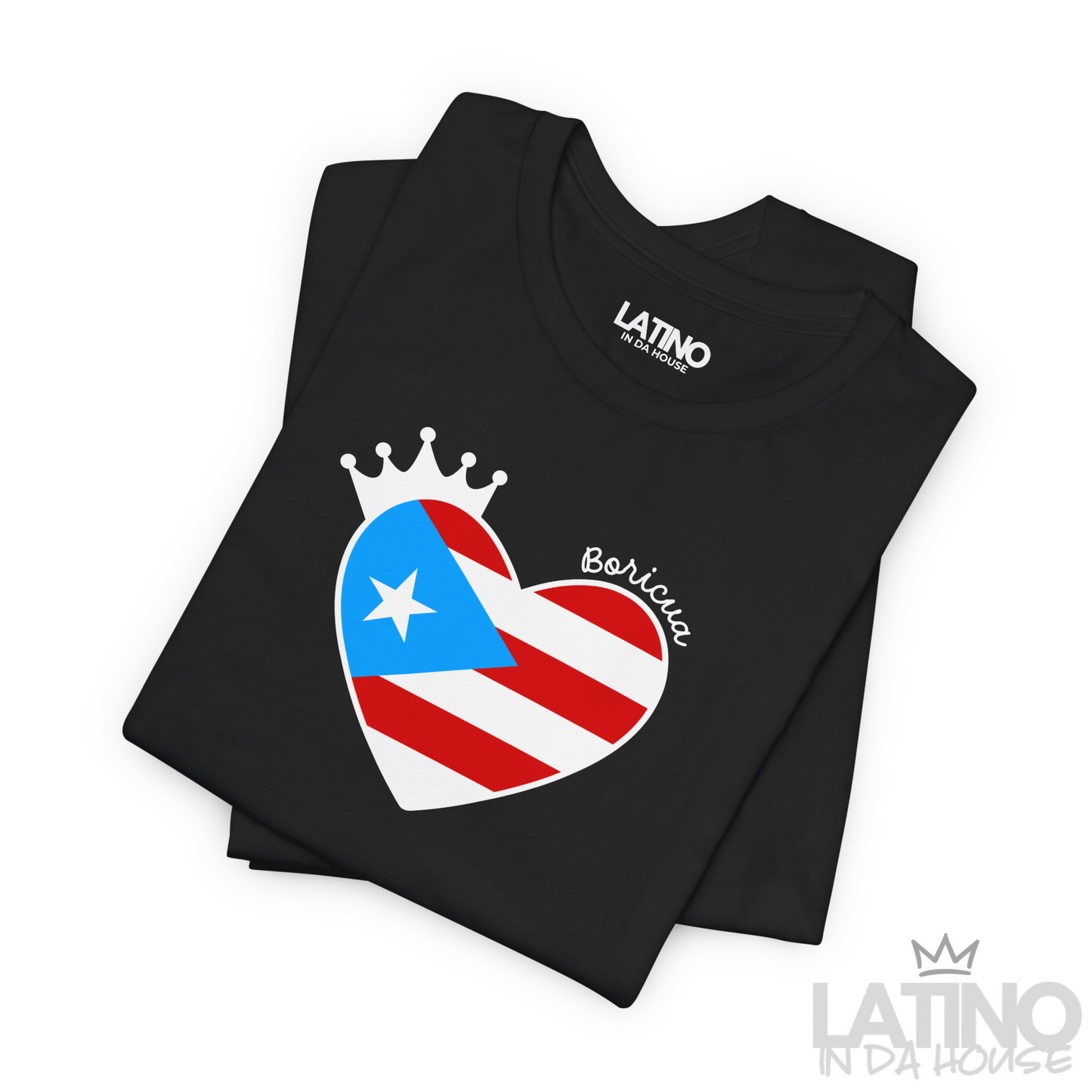 “BORICUA” HEART CROWN T-SHIRT