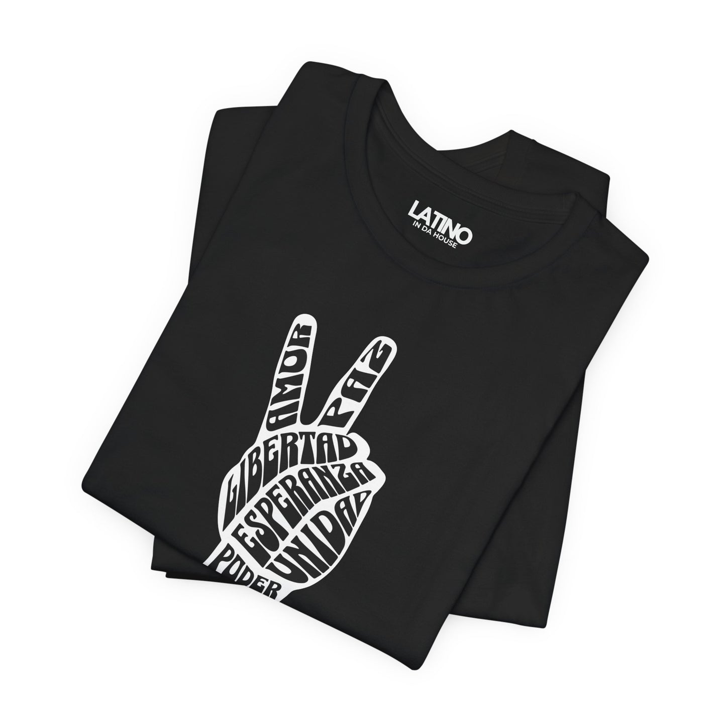 “Poder Latino” Peace Hand T-Shirt | Unity