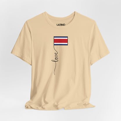 "Costa Rica Flag Love Script" T-Shirt