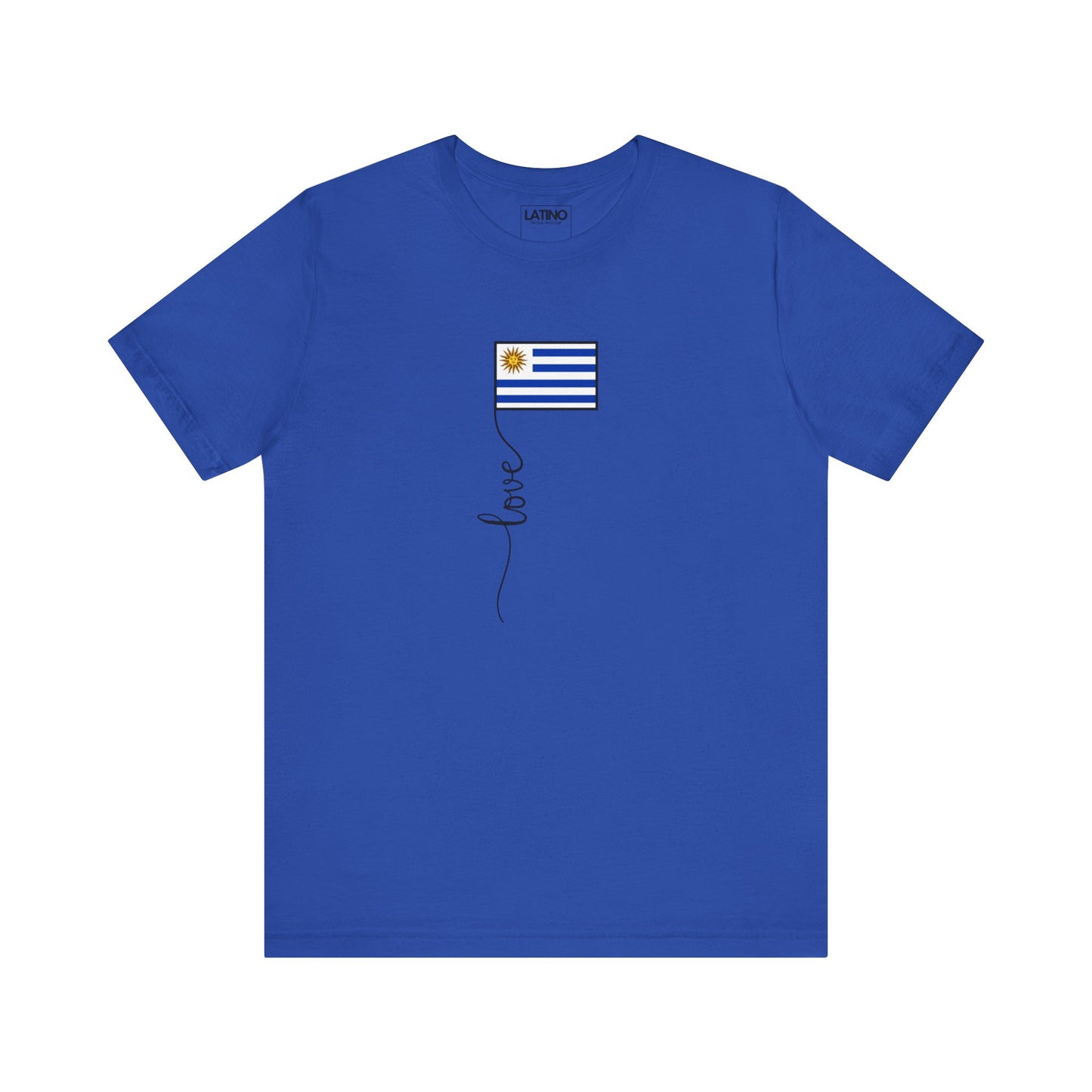 Uruguay Flag Love Script T-Shirt