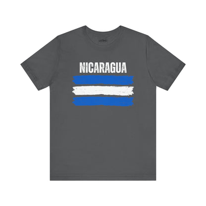 Nicaragua Brushstroke Flag T-Shirt