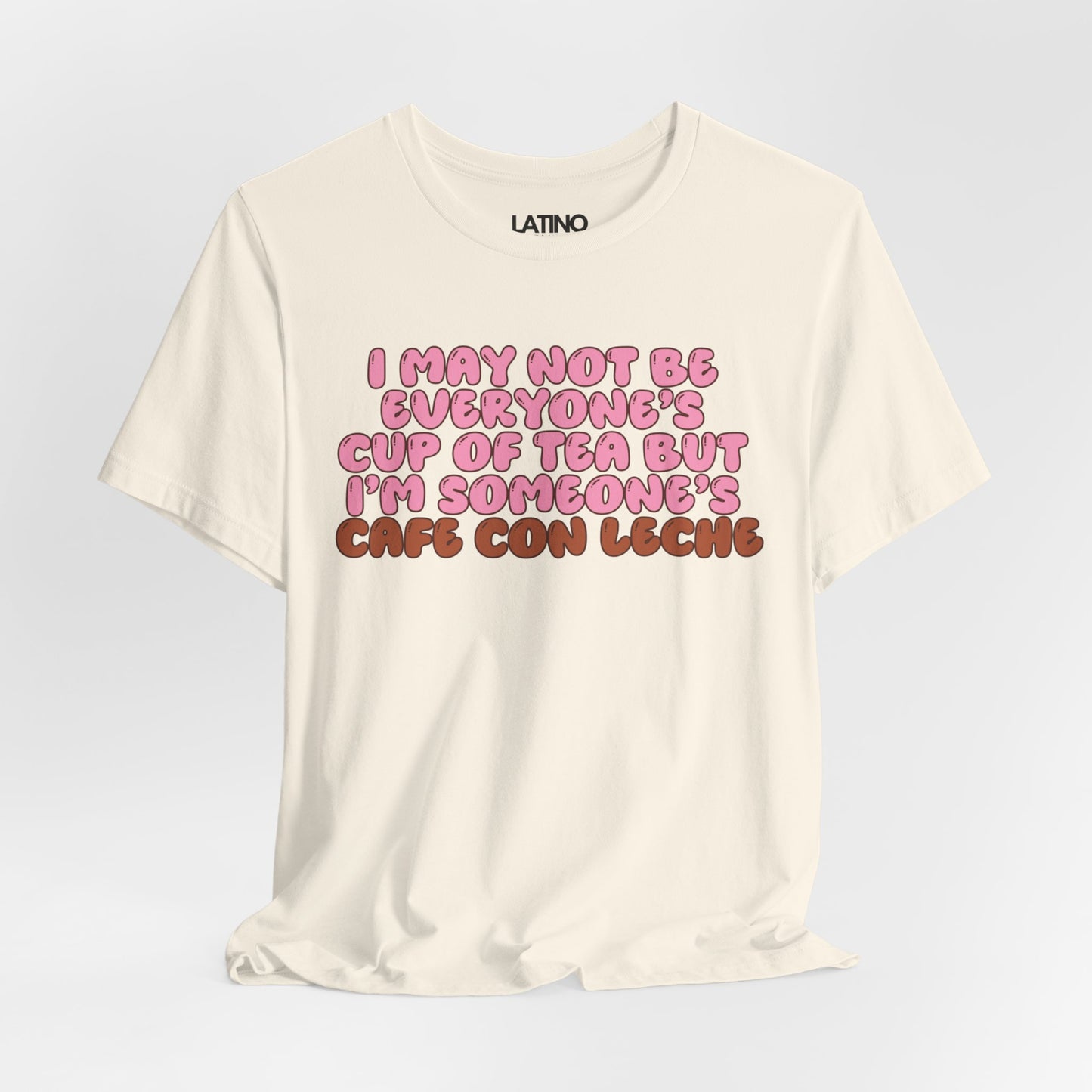 "Cafe Con Leche Fun Quote" T-Shirt