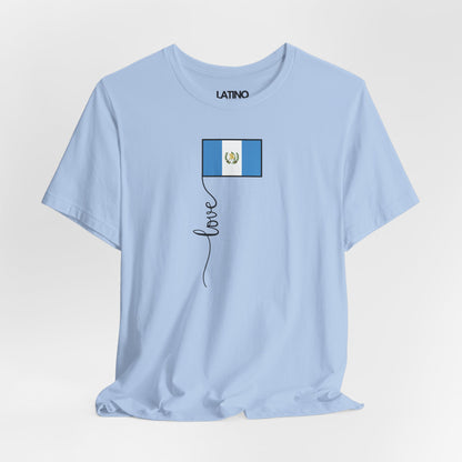 "Guatemala Flag Love Script" T-Shirt