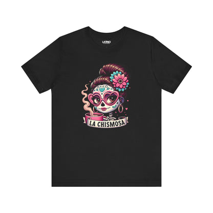 "La Chismosa Skull Y Cafecito" T-Shirt