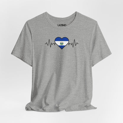 El Salvador Heart Flag Life-Line T-Shirt