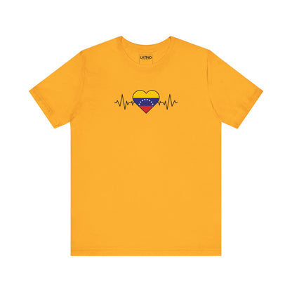 Venezuela Heart Flag Life-line T-Shirt