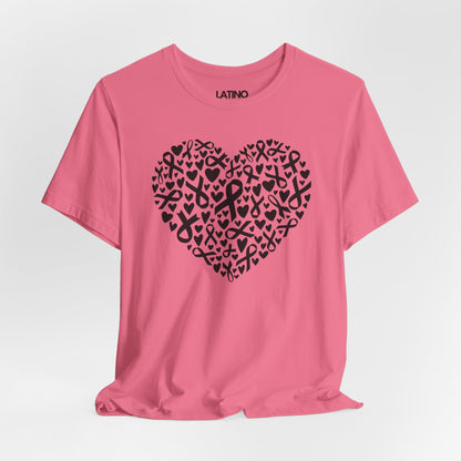 "Heart of Ribbons" Breast Cancer Awareness T-Shirt