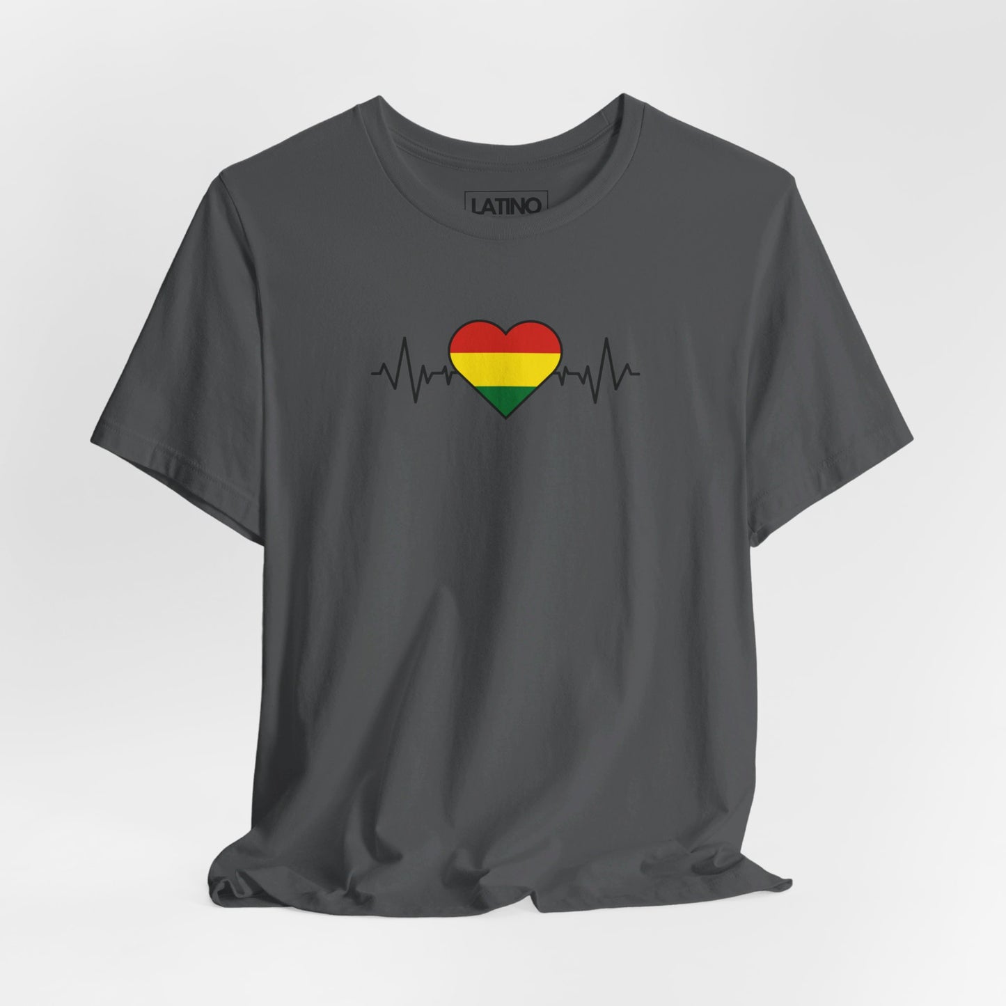 Bolivia Heart Flag with Life-Line T-Shirt