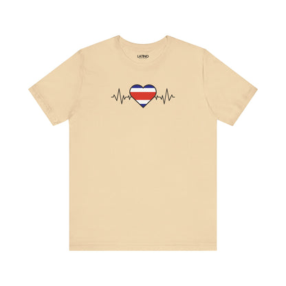 "Costa Rica Flag with Life-Line" T-Shirt