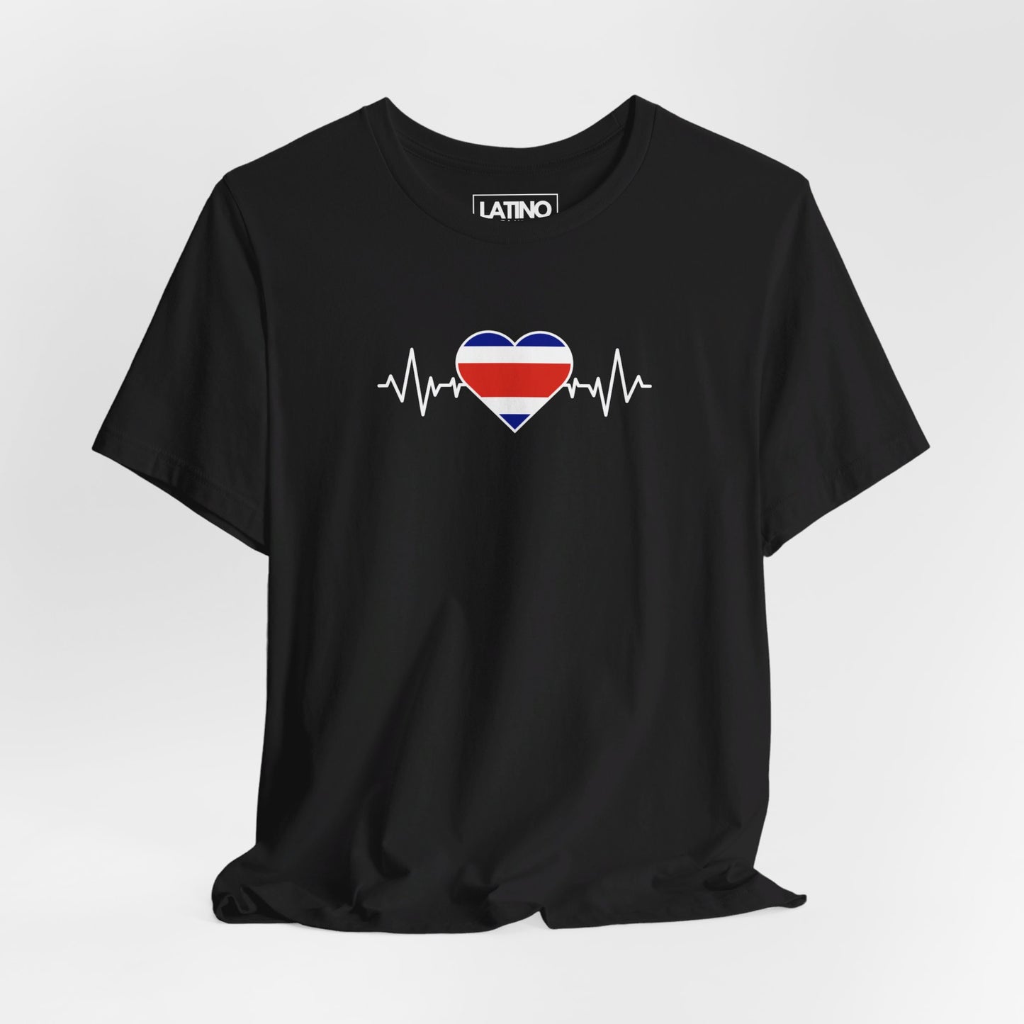 Costa Rica Flag with Life-Line T-Shirt