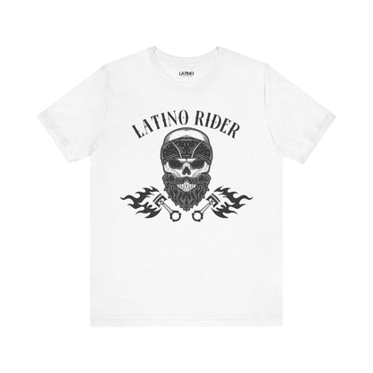 Latino Rider Skull & Flames T-Shirt