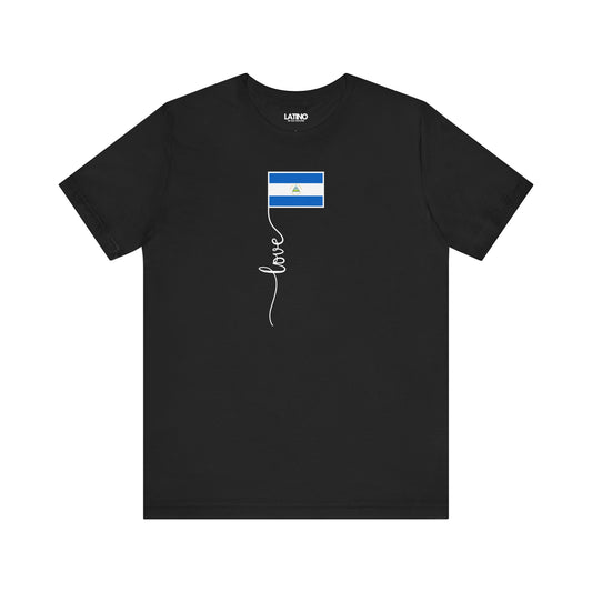 "Nicaragua Flag Love Script" T-Shirt