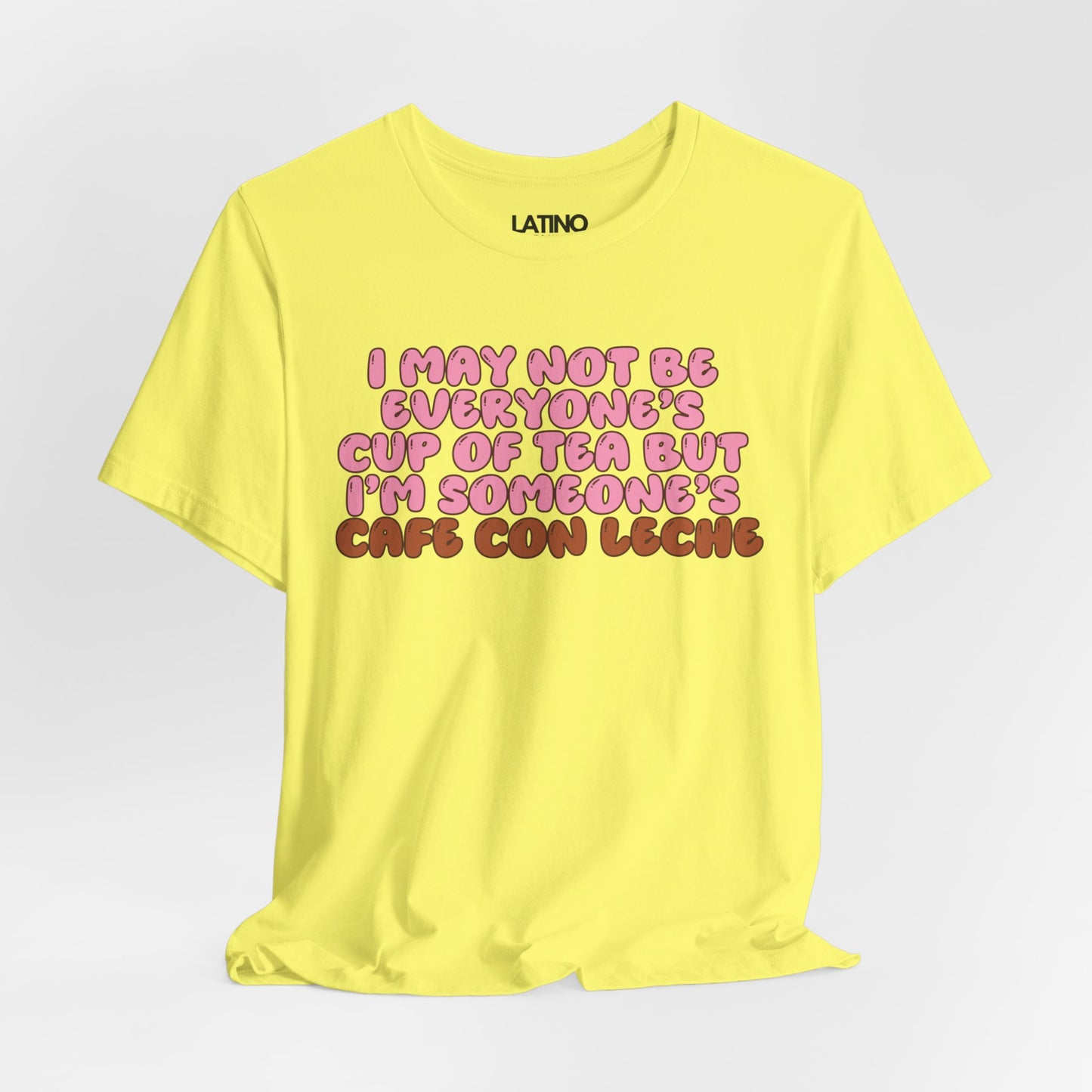 "Cafe Con Leche Fun Quote" T-Shirt