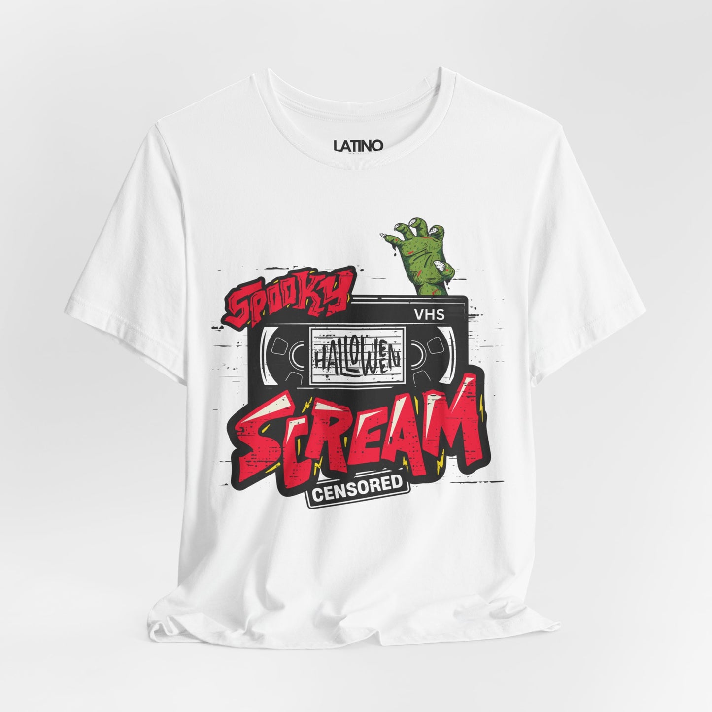 "Spooky VHS Scream" Retro Horror T-Shirt