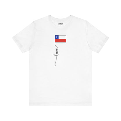 "Chile Flag Love Script" T-Shirt