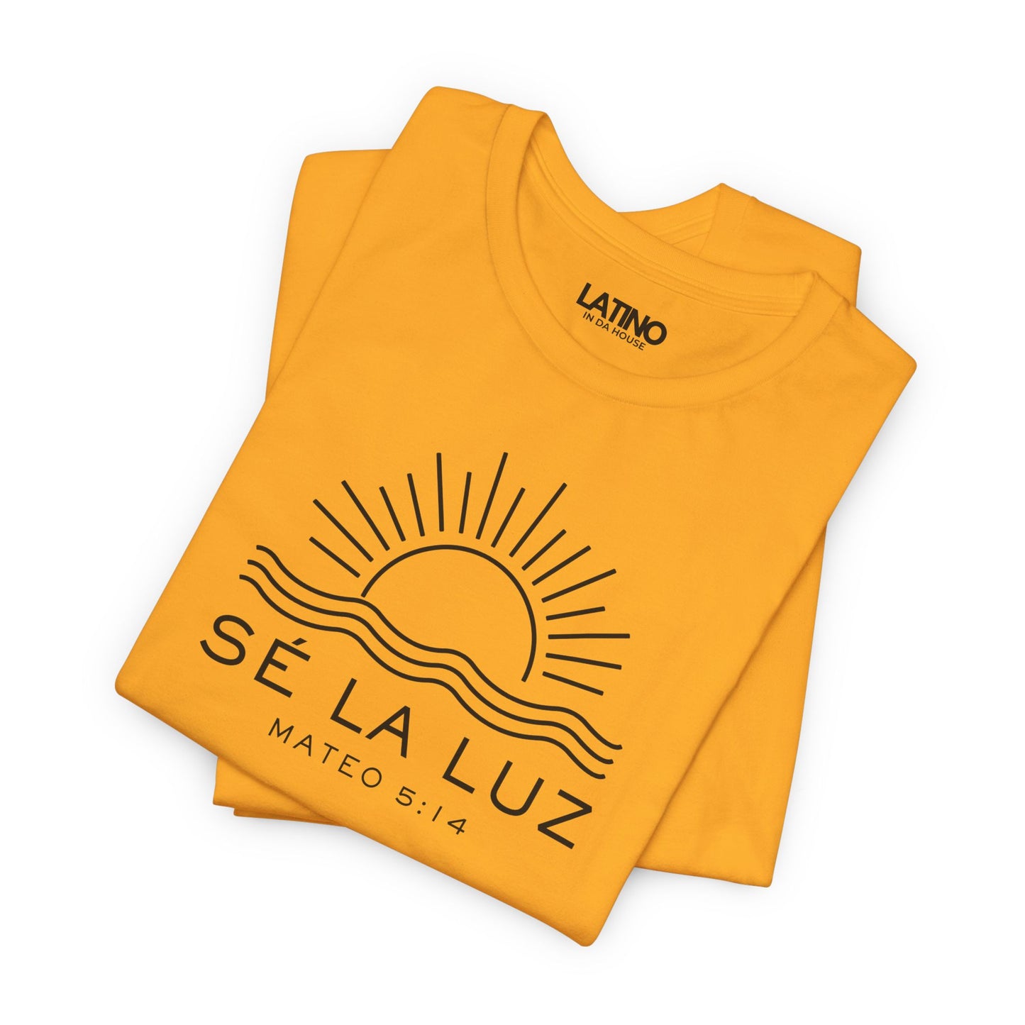 “Sé La Luz” T-Shirt | Mateo 5:14 Faith Tee