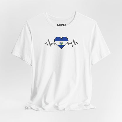 El Salvador Heart Flag Life-Line T-Shirt