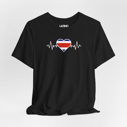 "Costa Rica Flag with Life-Line" T-Shirt