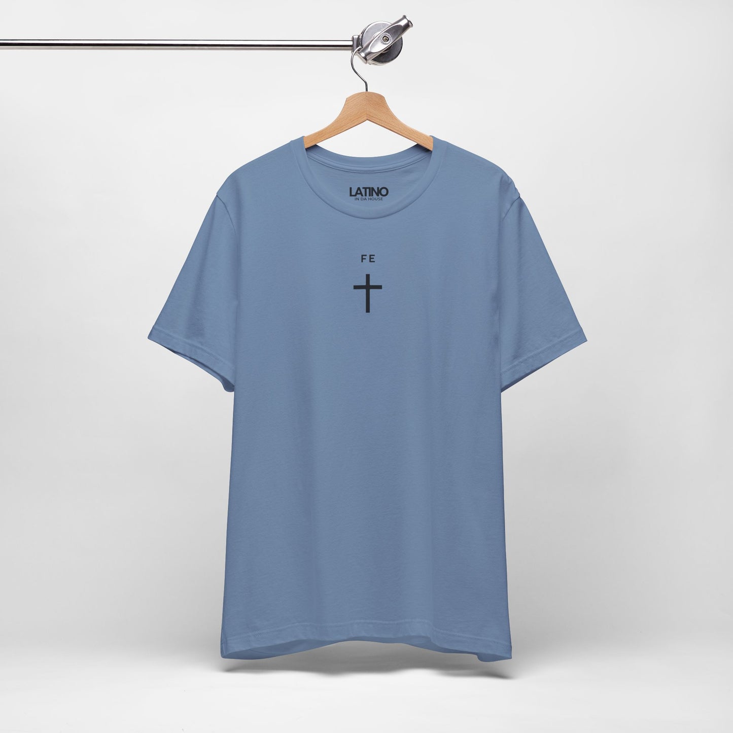 “Fe” T-Shirt | Minimal Cross Faith Tee