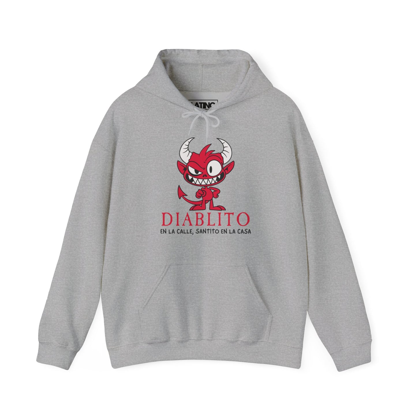 "Diablito" Hoodie – En La Calle, Santito En La Casa