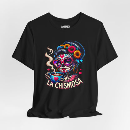 "La Chismosa Skull and Cafecito" T-Shirt