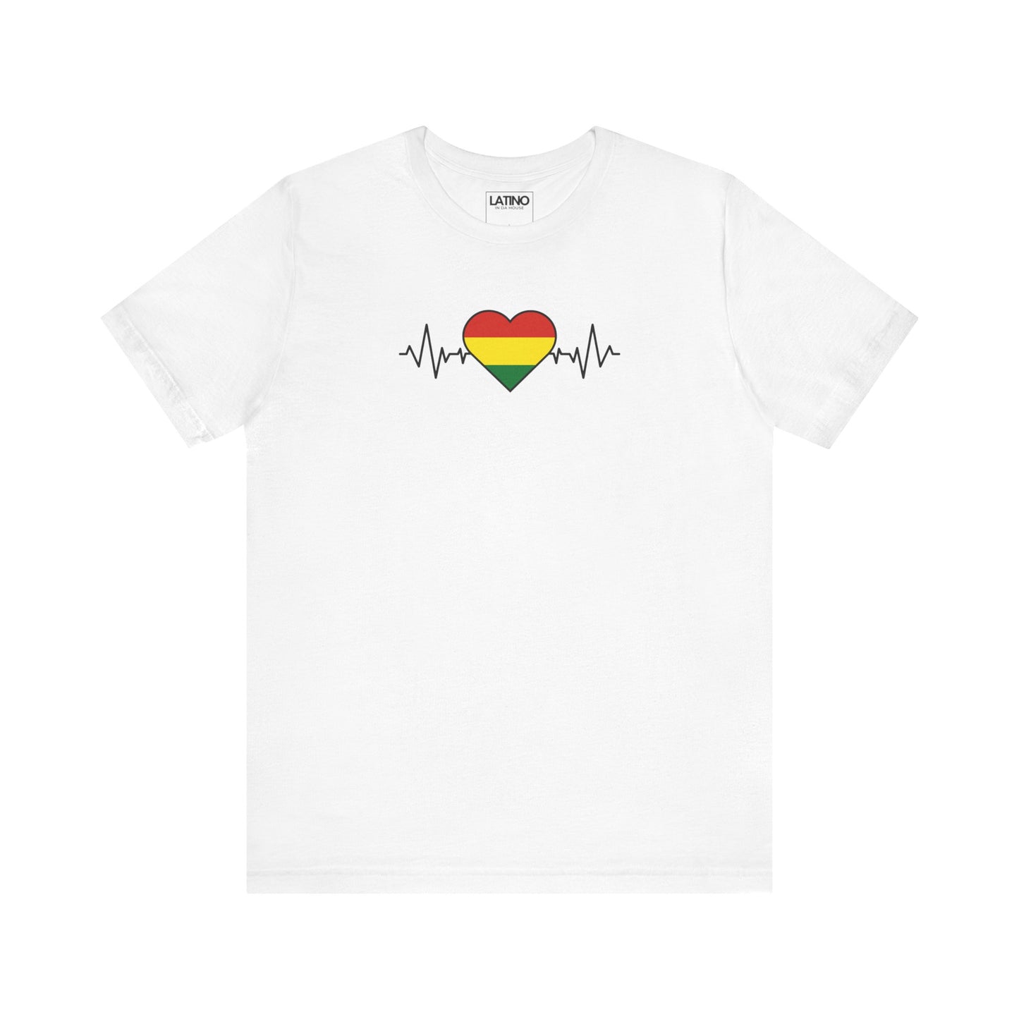 Bolivia Heart Flag with Life-Line T-Shirt