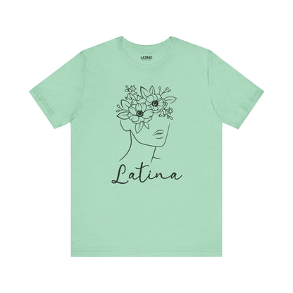 "Latina Flowers" Heather T-Shirt
