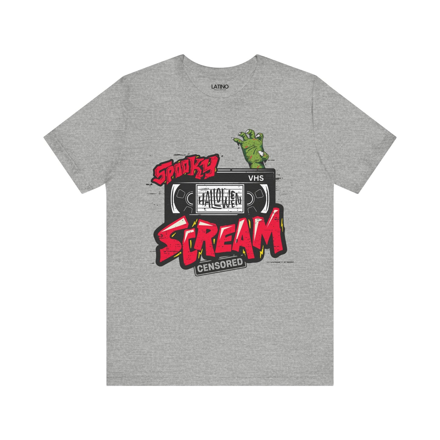 "Spooky VHS Scream" Retro Horror T-Shirt