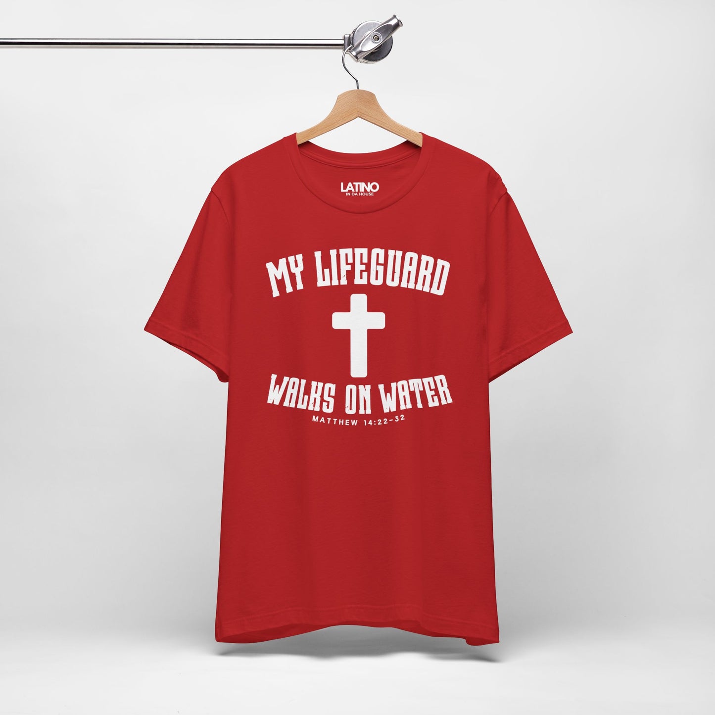 “My Lifeguard Walks on Water” Faith T-Shirt