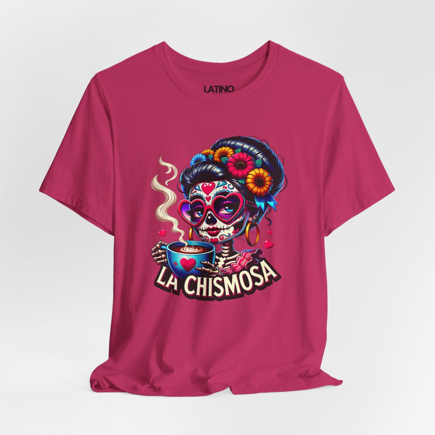 "La Chismosa Skull and Cafecito" T-Shirt