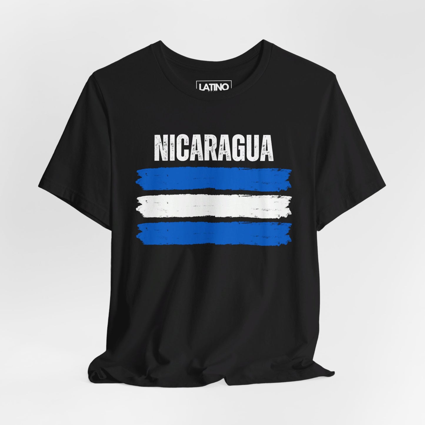 Nicaragua Brushstroke Flag T-Shirt