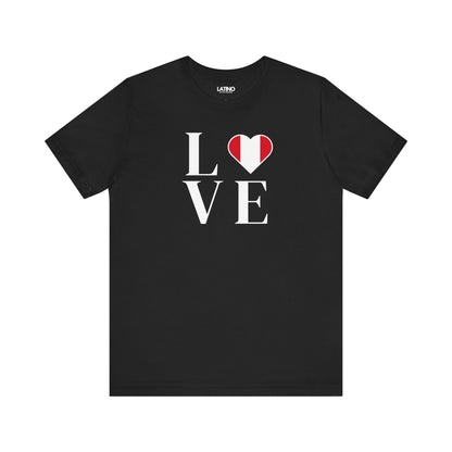 “LOVE” Heart Peru Flag T-ShIrt