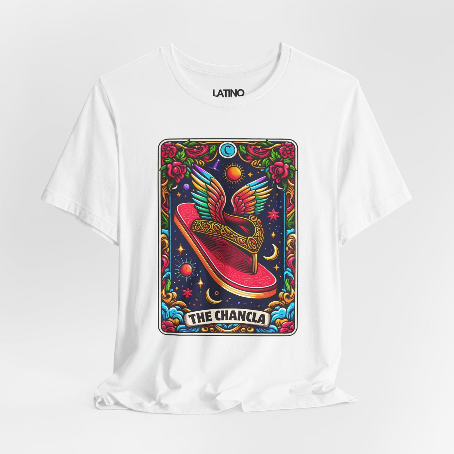 "The Chancla Tarot Card" T-Shirt