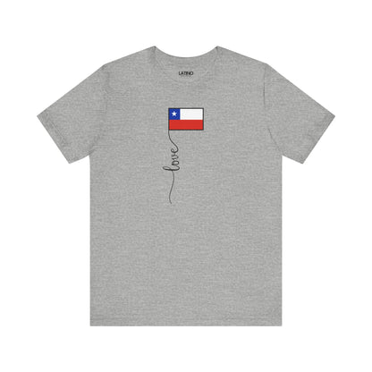 "Chile Flag Love Script" T-Shirt