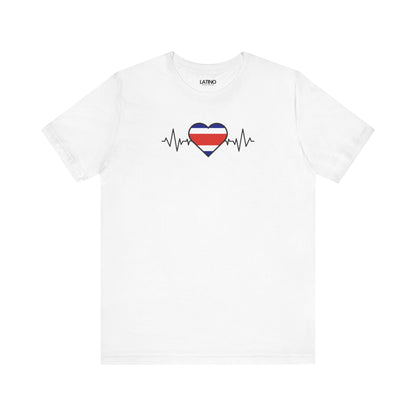 "Costa Rica Flag with Life-Line" T-Shirt