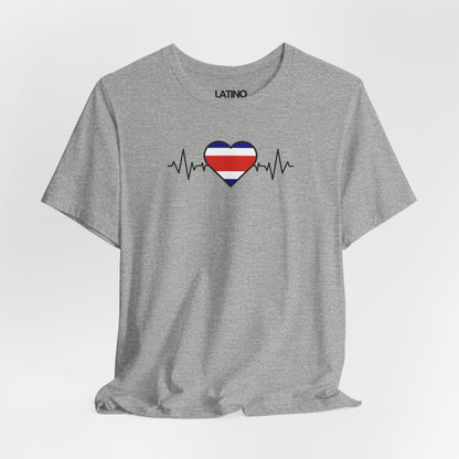 "Costa Rica Flag with Life-Line" T-Shirt