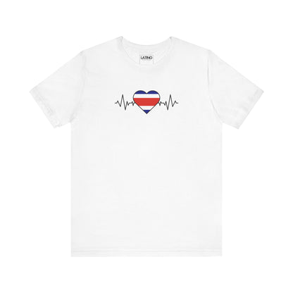 Costa Rica Flag with Life-Line T-Shirt