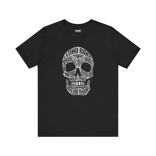 "Latino Rider" Motorcycle Skull T-Shirt