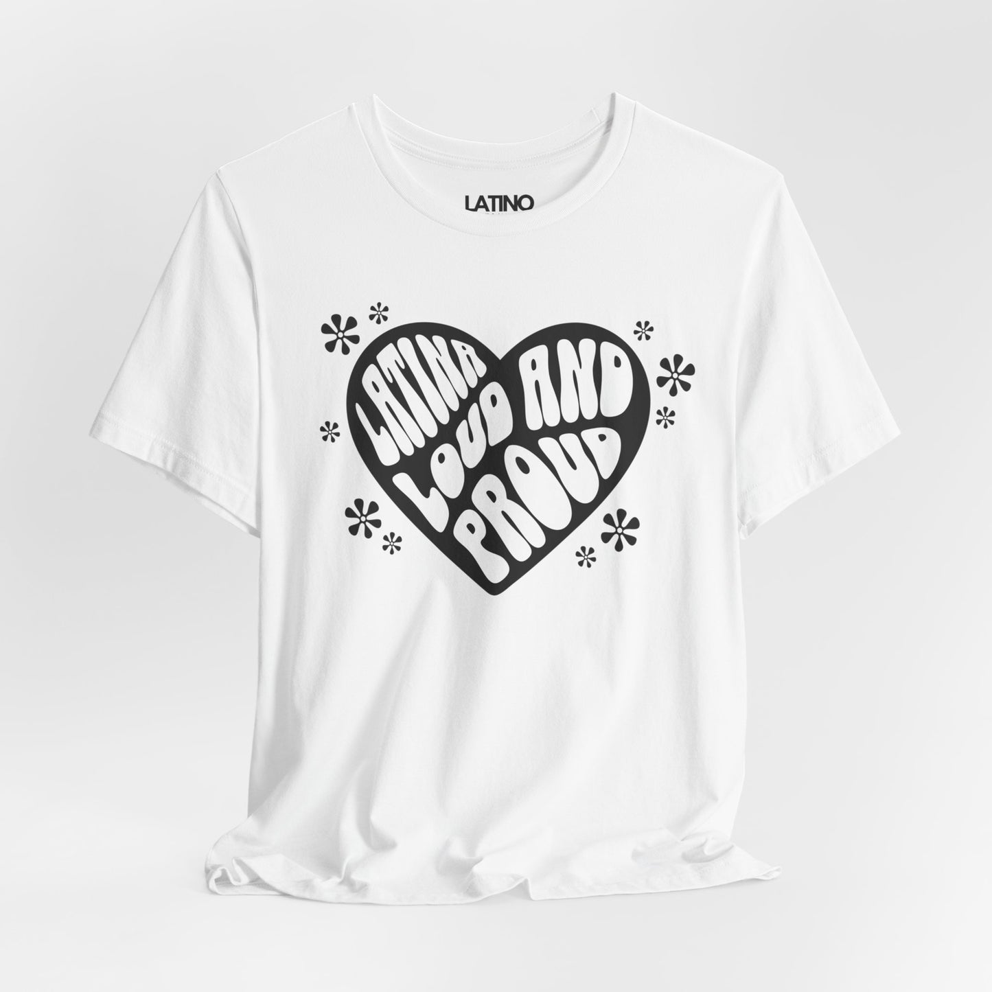 "Latina Loud and Proud" Retro Heart T-Shirt