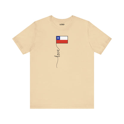 "Chile Flag Love Script" T-Shirt