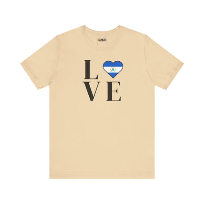 “LOVE” Heart Nicaragua Flag T-Shirt