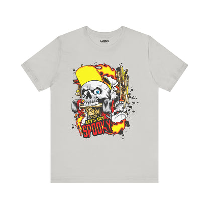 "Let's Get Spooky" Skater Skull T-Shirt