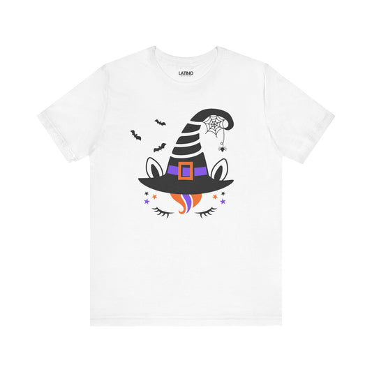 Witchy Unicorn Halloween Latina T-Shirt