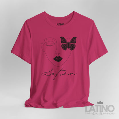 “Latina Face & Butterfly” T-Shirt